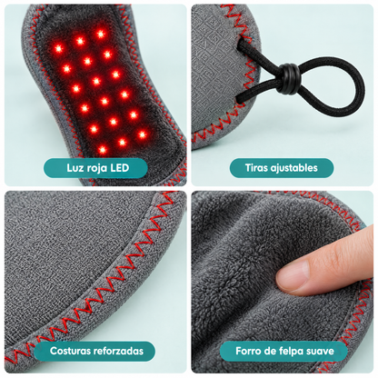 Alivio nasal con luz roja y calor