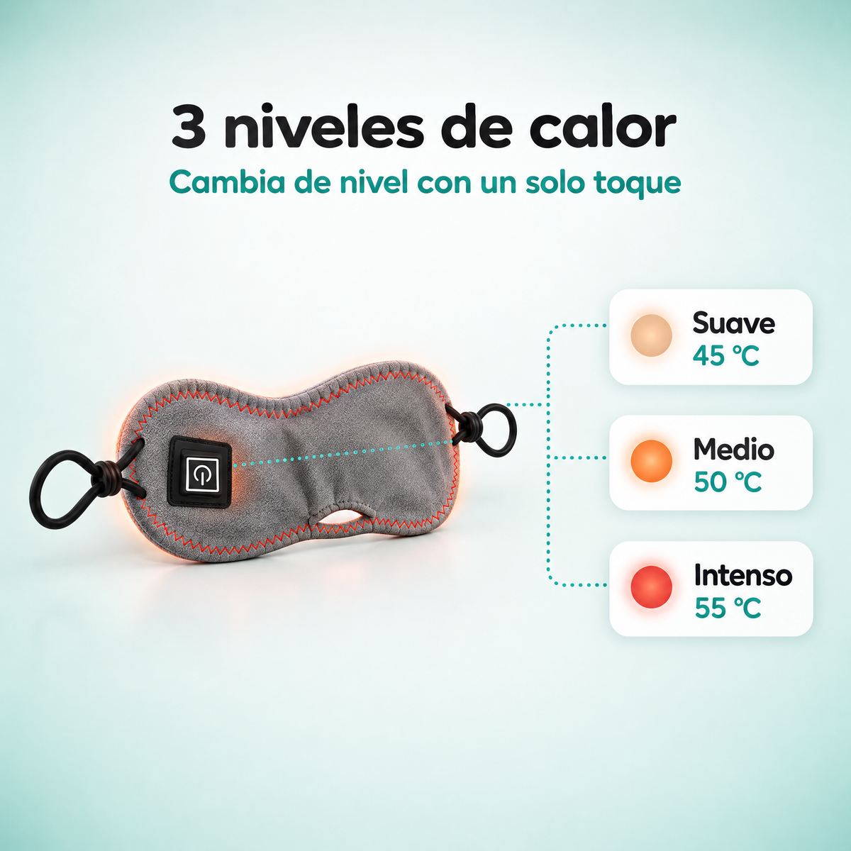 Alivio nasal con luz roja y calor